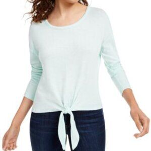 Crave Fame Tie Front Top M Lattice Back Mint Green 905